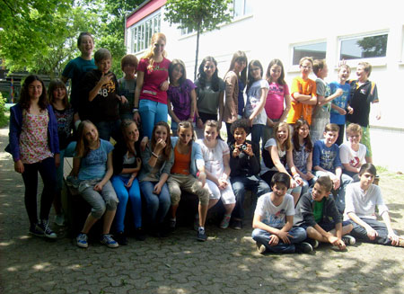 Das sind wir: die Klasse 6e der Theodor-Fliedner-Schule aus Wiesbaden-Bierstadt