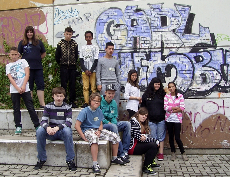 Das sind wir: die Klasse 8d der Carl-Schomburg-Schule in Kassel!